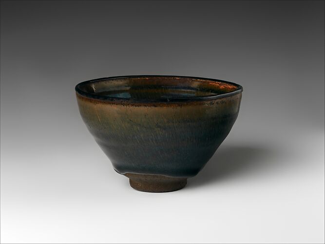 Tenmoku Tea Bowl with Hare’sFur Glaze China Song dynasty (9601279