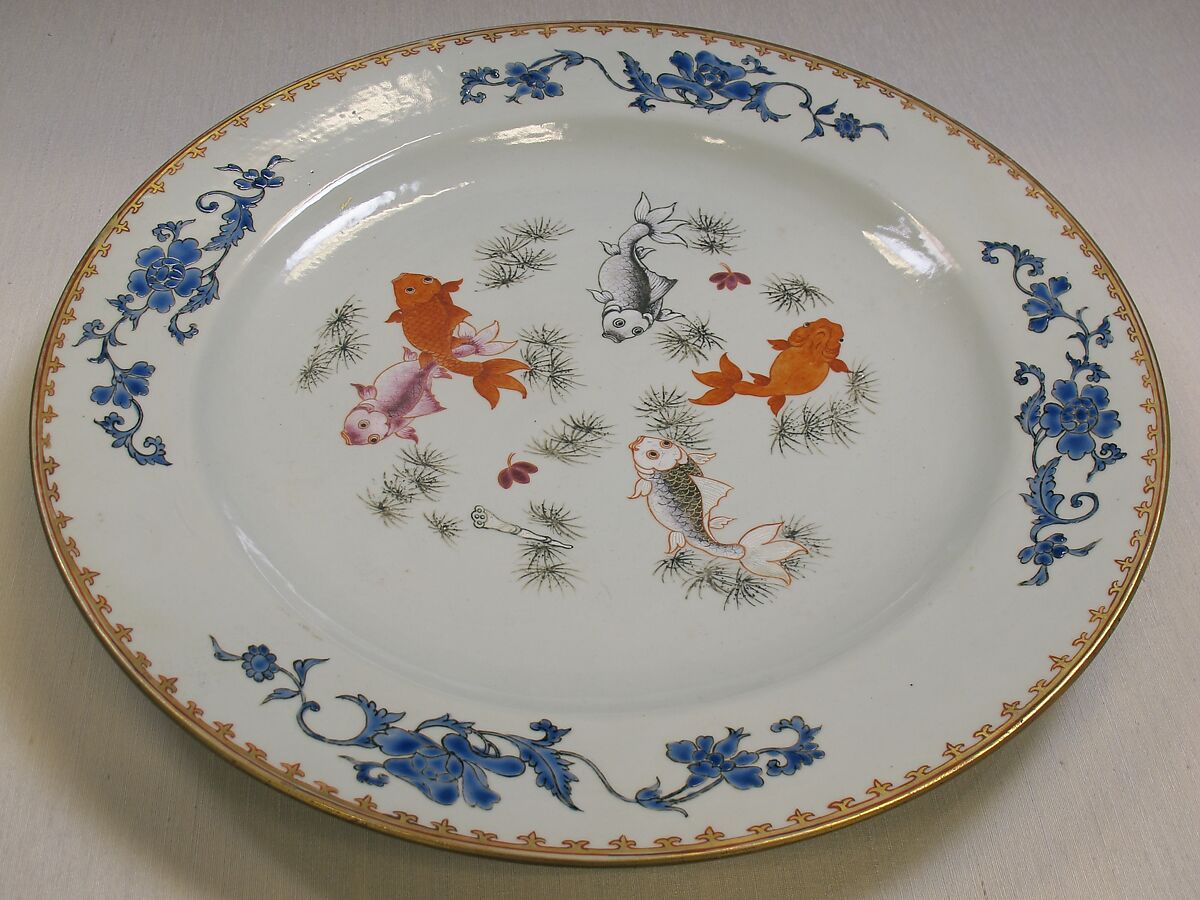 Plate China Qing dynasty (16441911), Qianlong period (173695