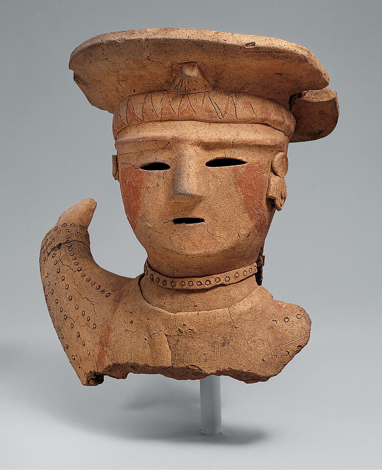 Haniwa (Clay Sculpture) of a Female Shrine Attendant Japan Kofun