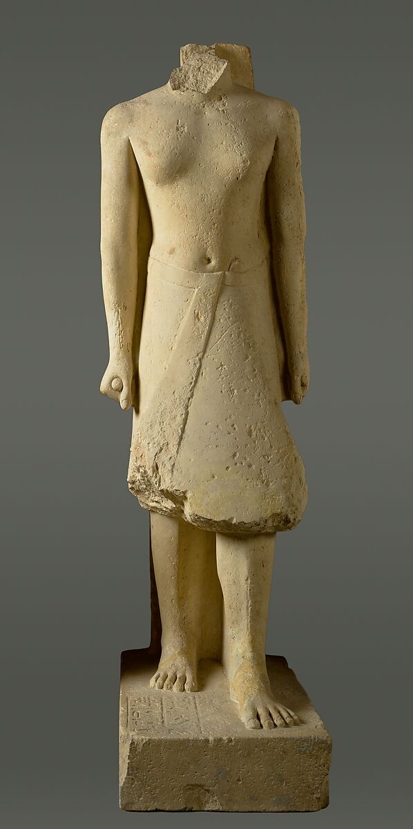 Headless statue of Babaef as older man Old Kingdom The Metropolitan Museum of Art