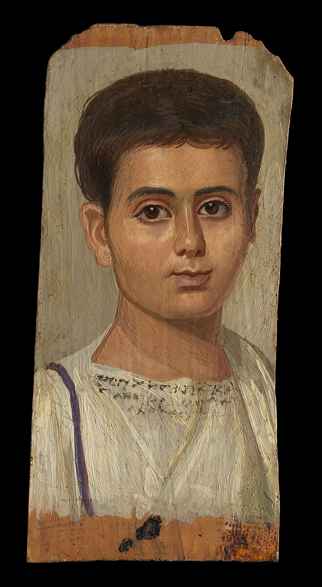 Portrait of the Boy Eutyches Roman Period The Metropolitan Museum