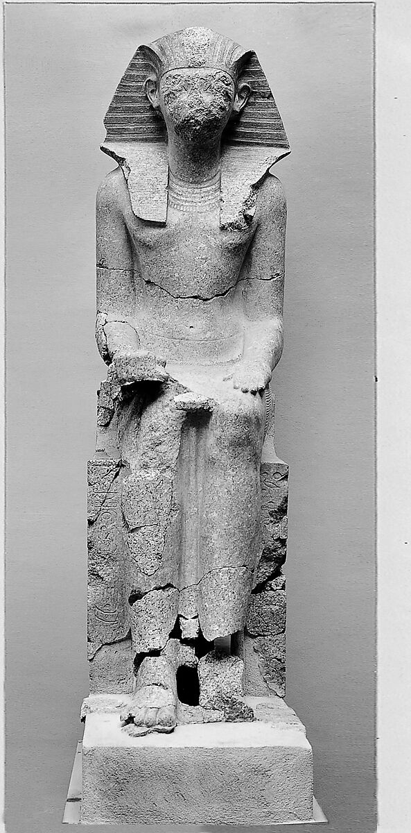 Large Seated Statue of Hatshepsut New Kingdom The Metropolitan