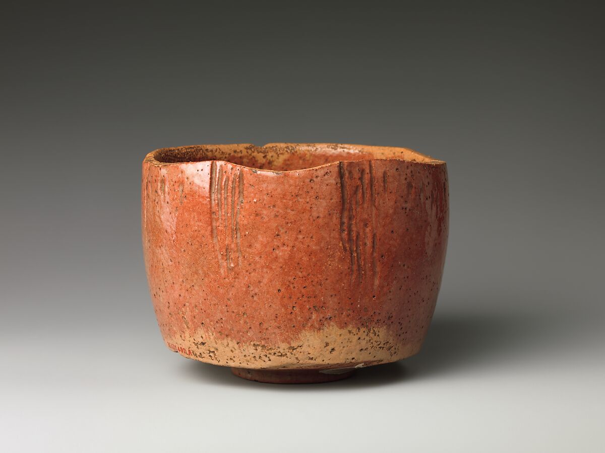 Style of Hon'ami Kōetsu Red Raku Tea Bowl (copy of the Kaga Kōetsu