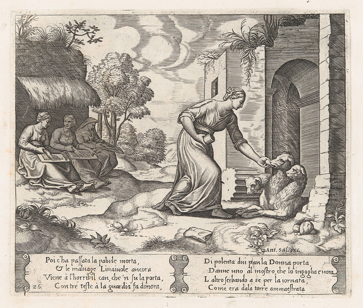 Master of the Die Plate 26 Psyche enters the underworld giving an