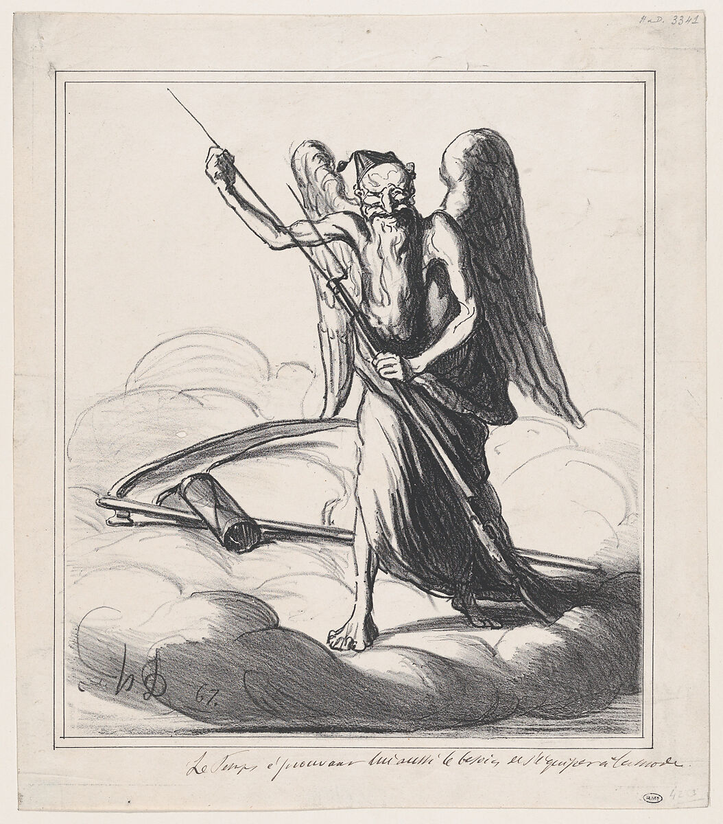 Honoré Daumier Time too feels the urge for modern equipment, from