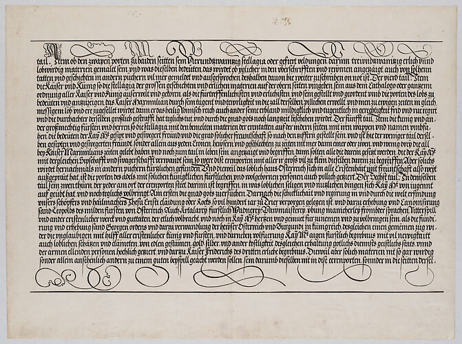 Hieronymus Andreae Explanatory Text, Part IV, from the Arch of Honor