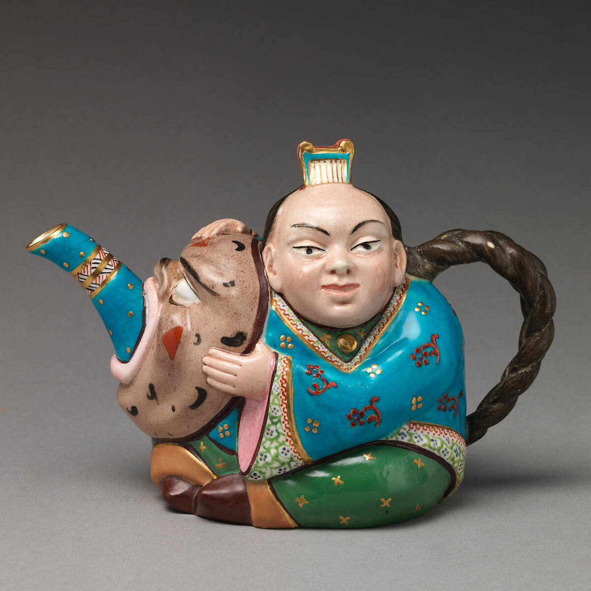 Minton(s) Teapot in the form of a man British, StokeonTrent