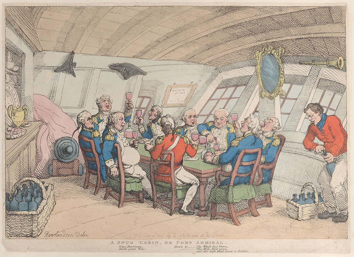 Thomas Rowlandson A Snug Cabin, or Port Admiral The Metropolitan