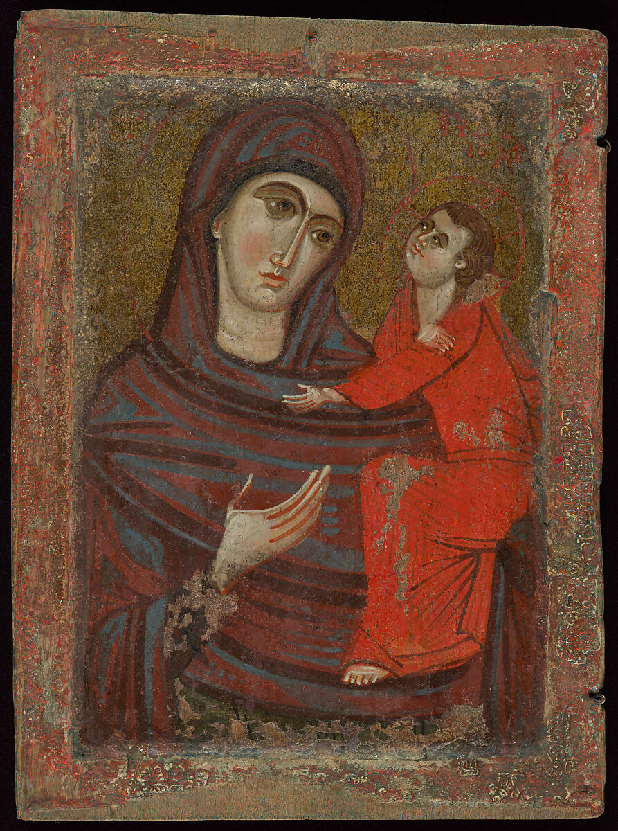 Byzantine or Crusader Icon of the Virgin and Child, Hodegetria