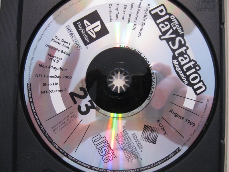 Official Playstation Magazine August 1999 Demo Disc CollectionDX