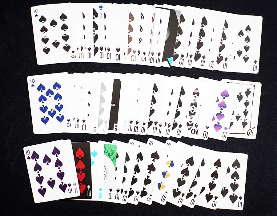 One way rainbow deck TEN OF SPADES. Carpe Noctem, LTD Red, Smoke and