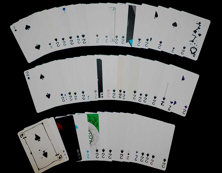 One way rainbow deck TWO OF SPADES. Carpe Noctem, LTD Red, Smoke and