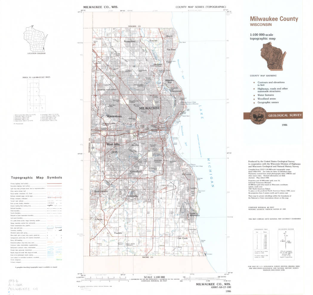 Milwaukee County Wi Gis Milwaukee County Map