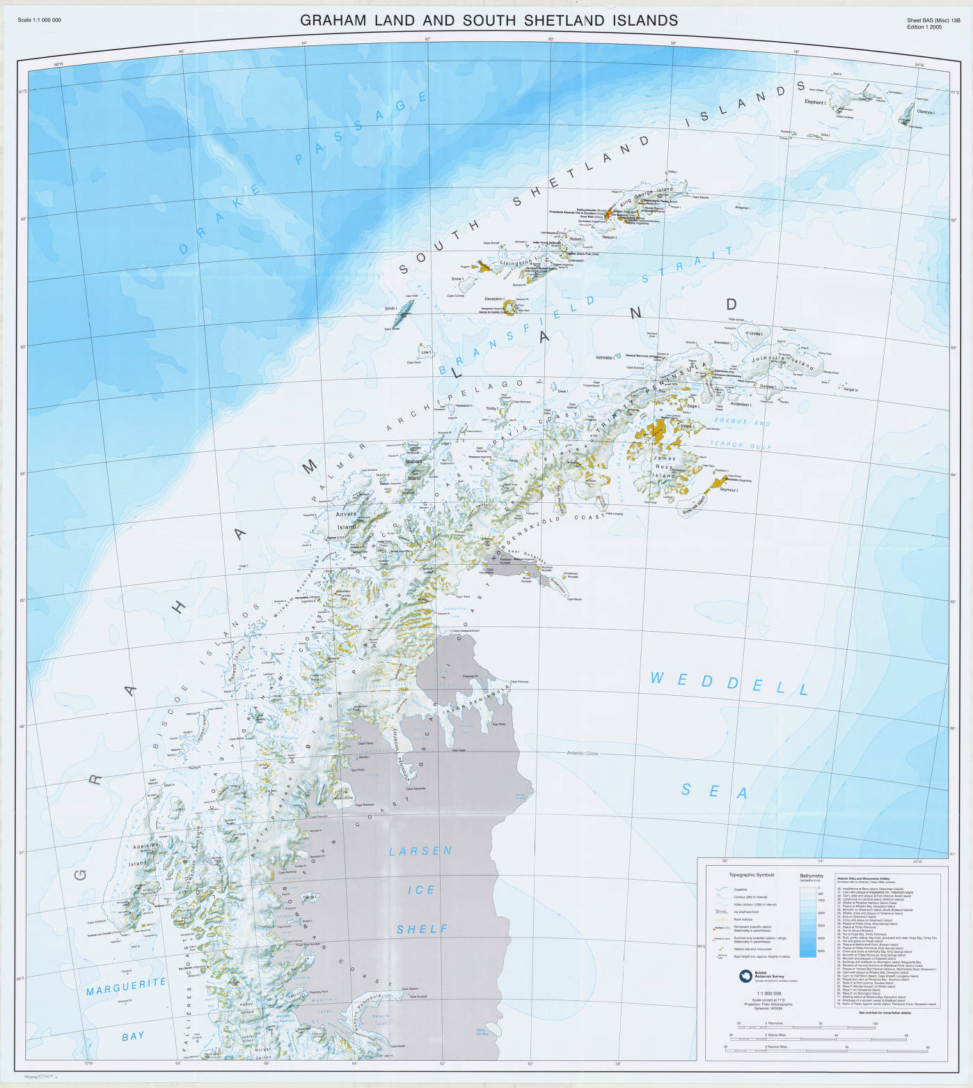 Graham Land Antarctica Map Antarctic Peninsula And Weddell Sea / British Antarctic Survey. Title On Verso: Graham Land And South Shetland Islands - American Geographical Society Library Digital Map Collection - Uwm Libraries Digital Collections