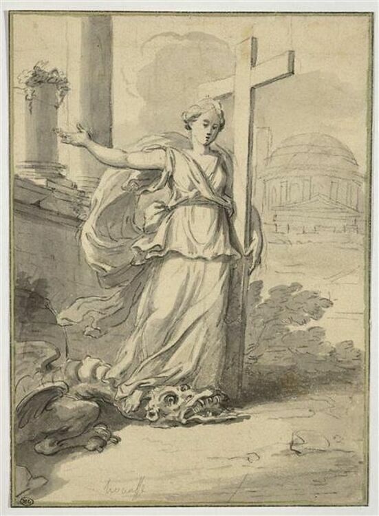 Sainte Marthe foulant aux pieds un dragon Louvre Collections