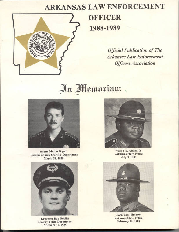 Booklet, Arkansas State Police Law Enforcement Officer Works eMuseum