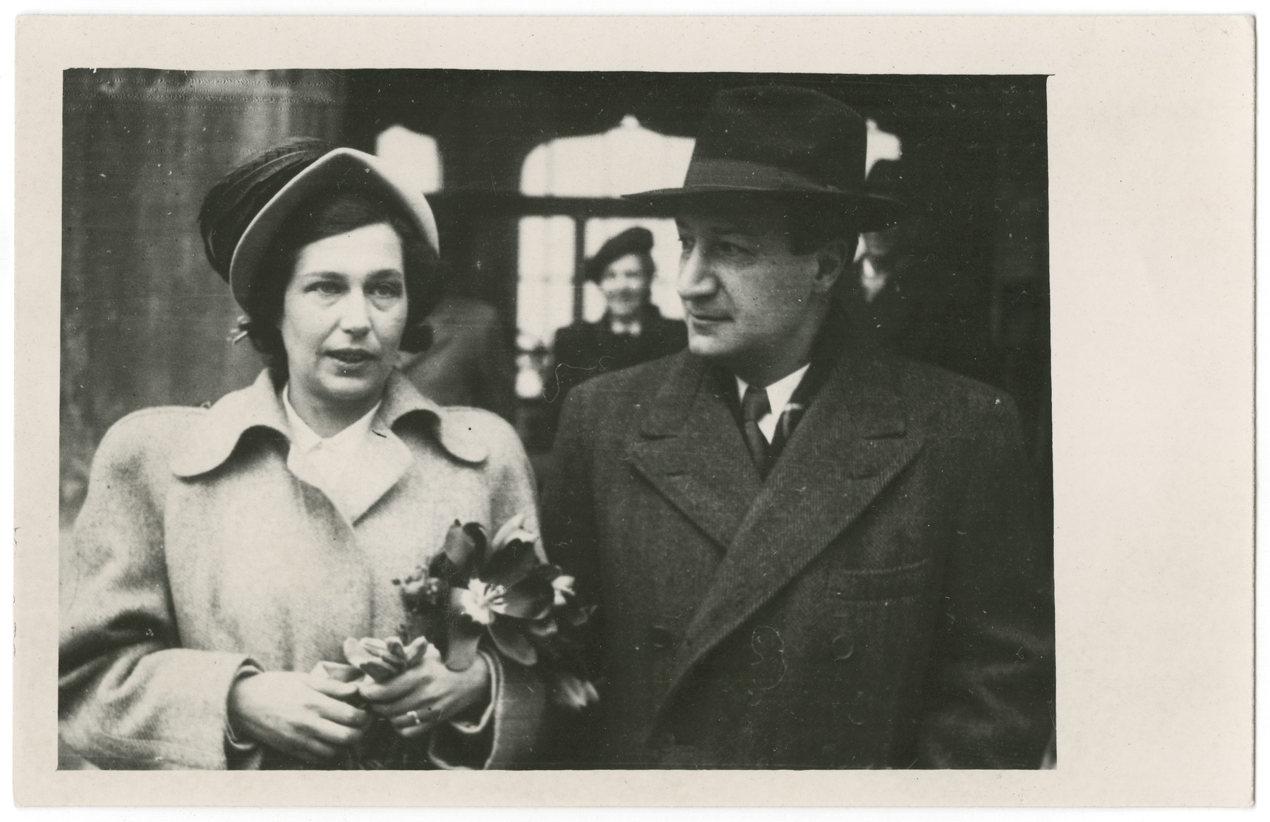 Wedding portrait of Dr. Kurt Grunwald and his second wife Melitta