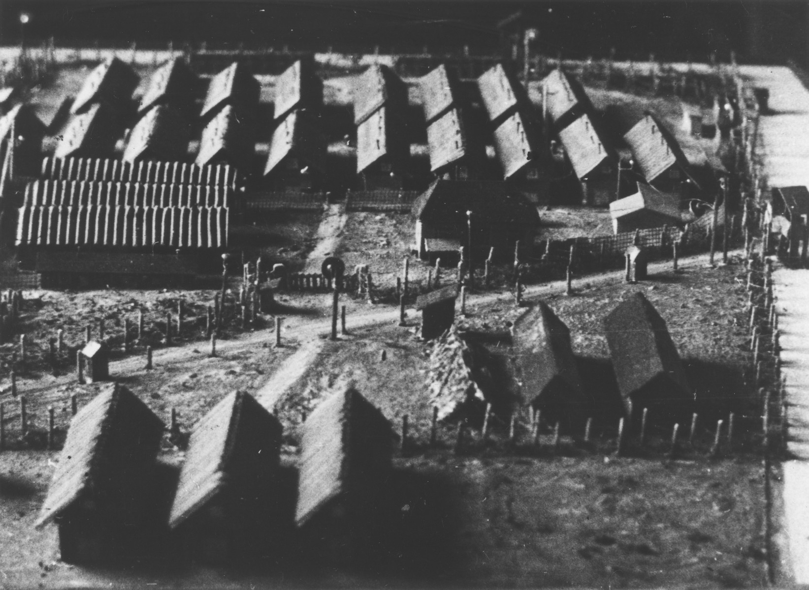 Scale model of the BeaunelaRolande internment camp created by Aba