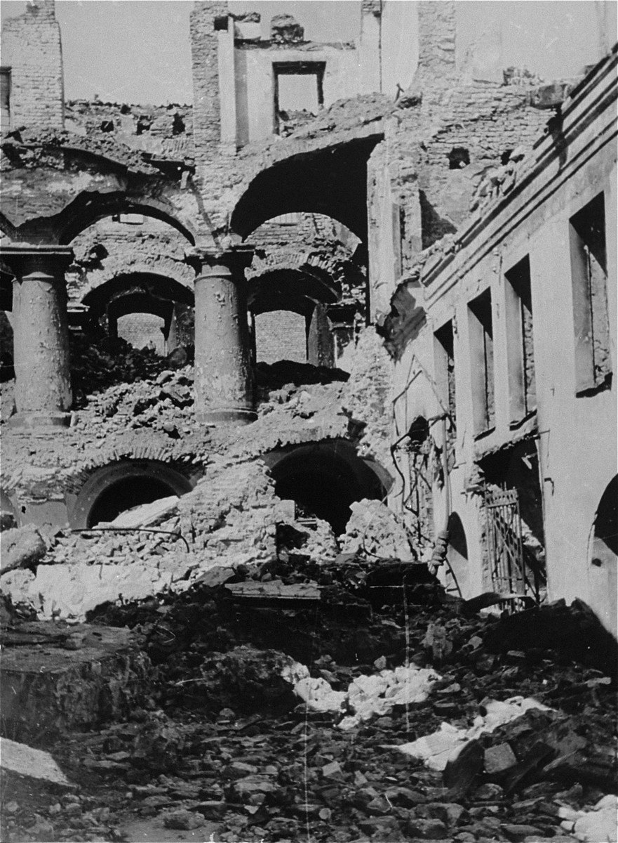 Ruins of Vilna's Gaon Synagogue. Collections Search United States
