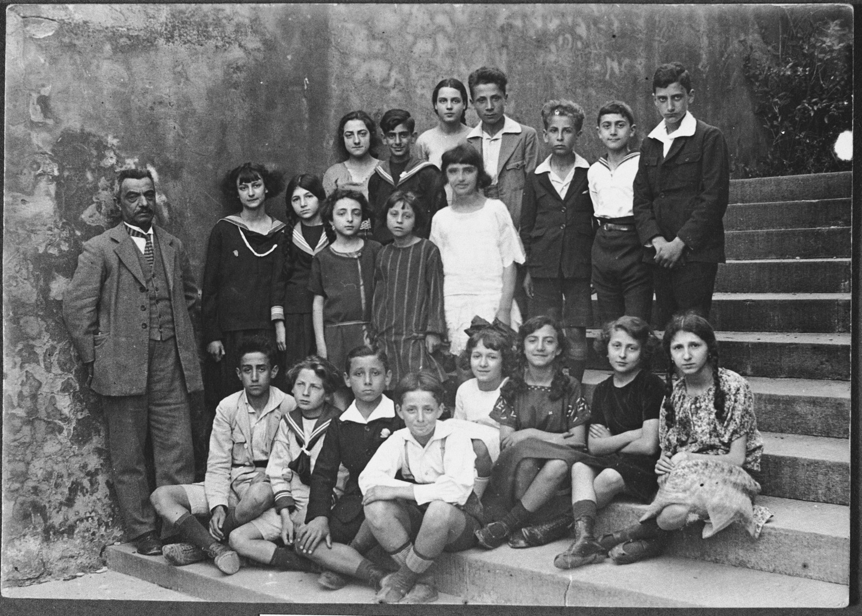 Class photo of school children in Florence, Italy. Collections Search