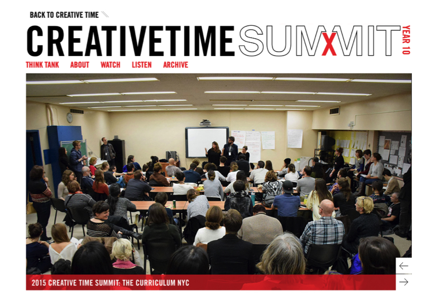 Creative Time Summit Collective Encounters