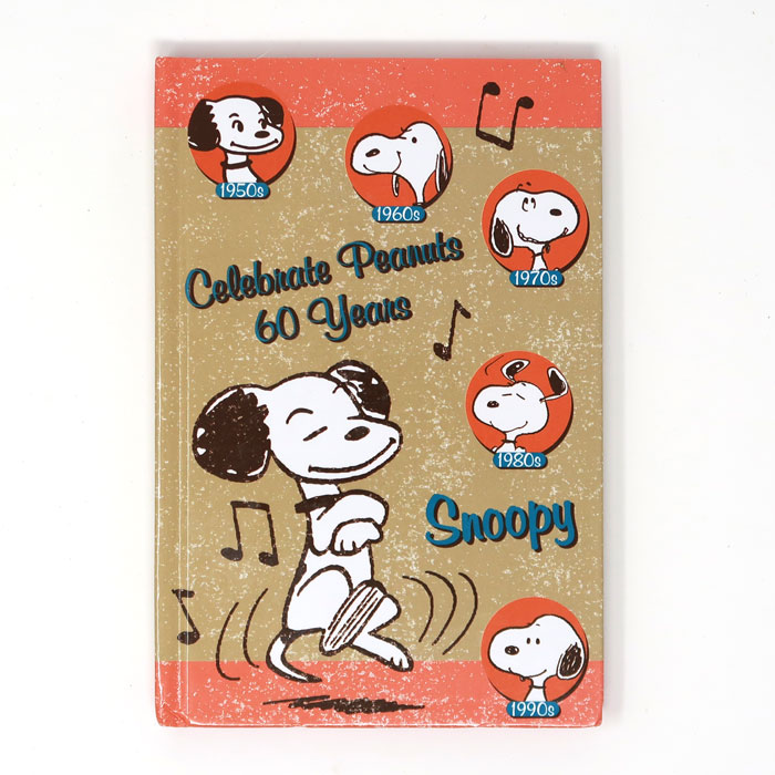 Snoopy 60th Anniversary Hard-back Notepad - ShopCollectPeanuts.com
