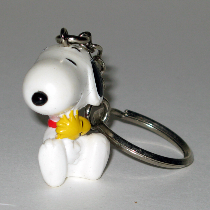 Snoopy hugging Woodstock Keychain
