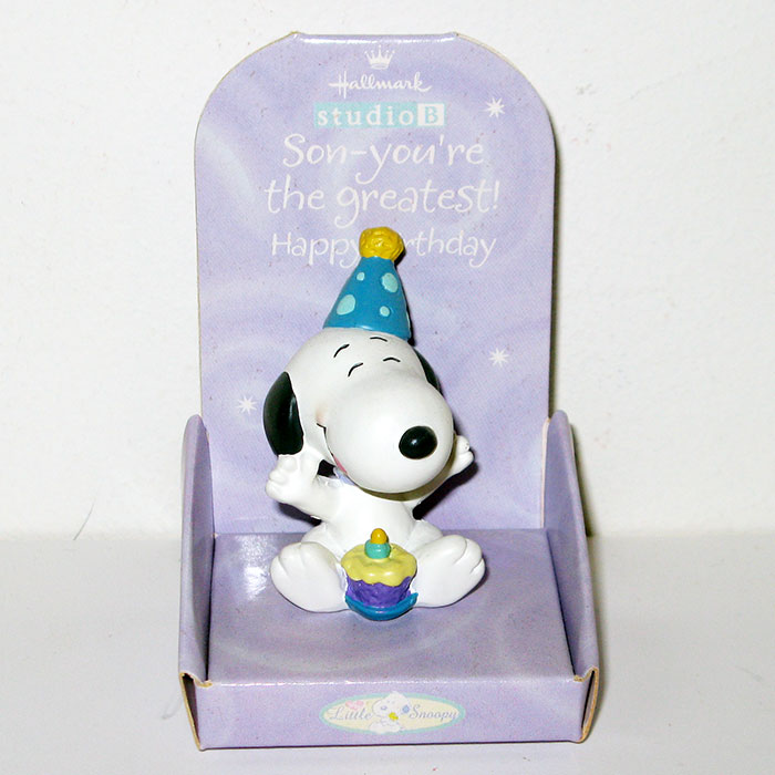Little Snoopy "Son" Birthday Figurine