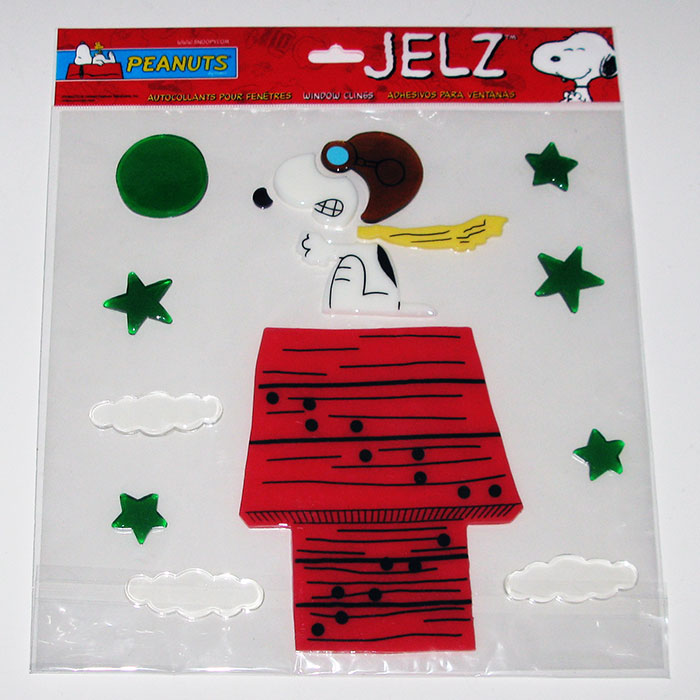 Snoopy Flying Ace Jelz Window Cling