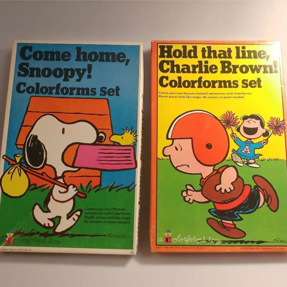 come home snoopy colorforms