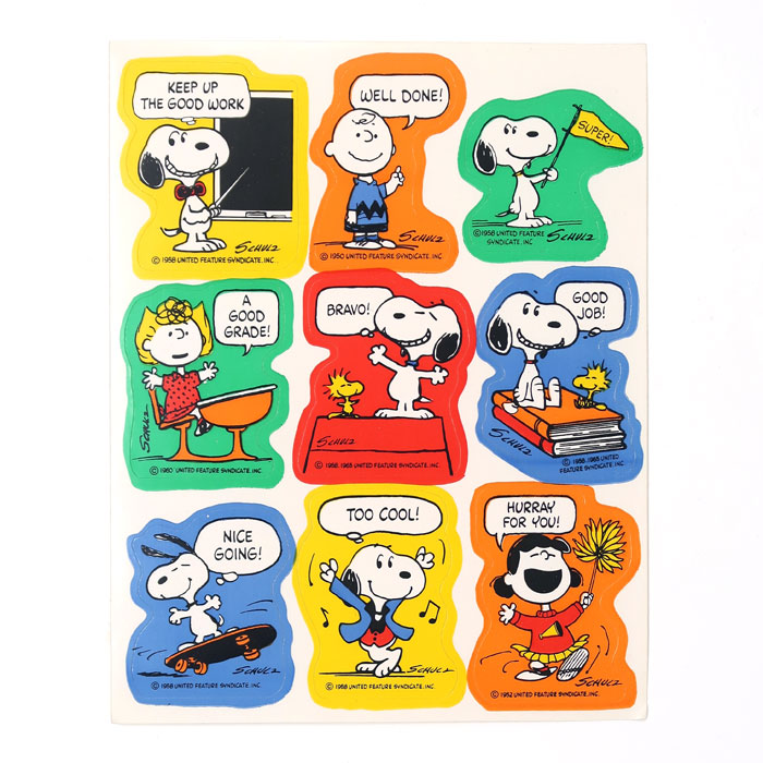 Peanuts Vintage Reward Stickers - ShopCollectPeanuts.com