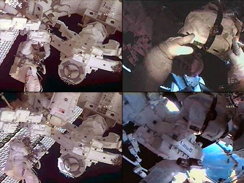 STS123 ISS goes global with 'hand and hope