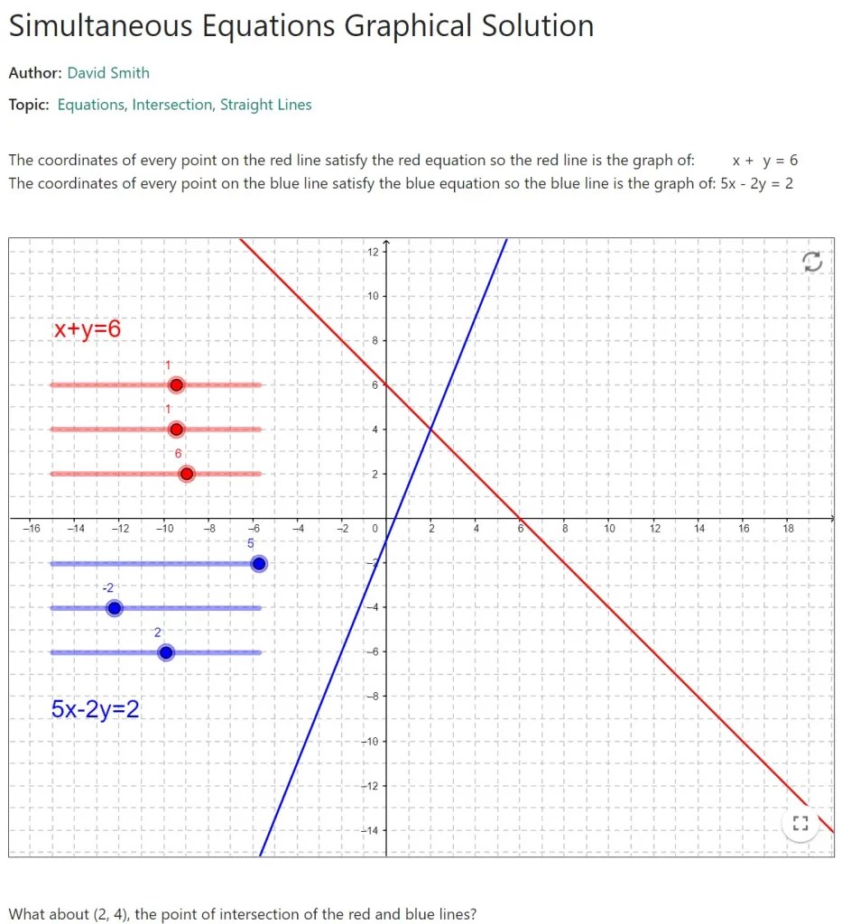 Solving Simultaneous Equations Graphically Pdf - Tessshebaylo