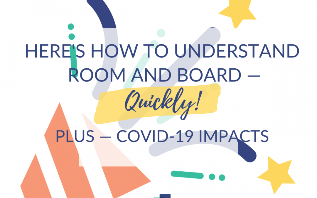 Here's How to Understand Room and Board — Quickly! Plus, COVID19 Impact!