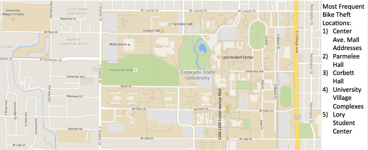 Campus Map Rocky Mountain College Bike theft rising at CSU may be due in part to negligence, organized