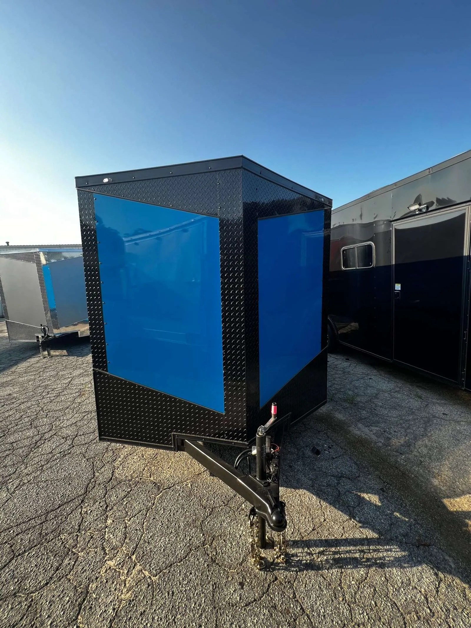 Fast Cargo Electric Blue 7x16 Enclosed Trailer for Sale Collins