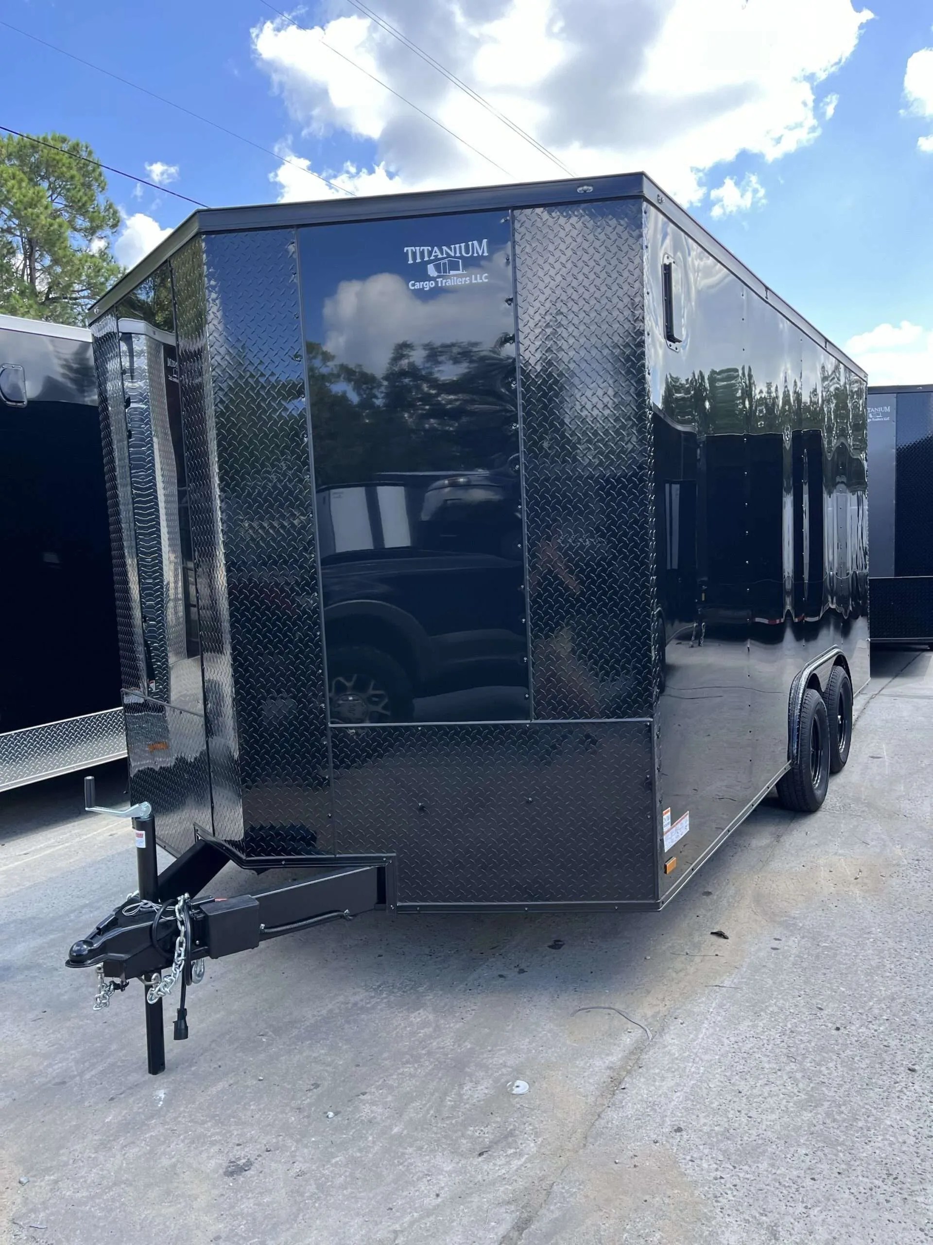 Titanium 8.5x16 PolyCore Blackout Custom Hauler Trailers