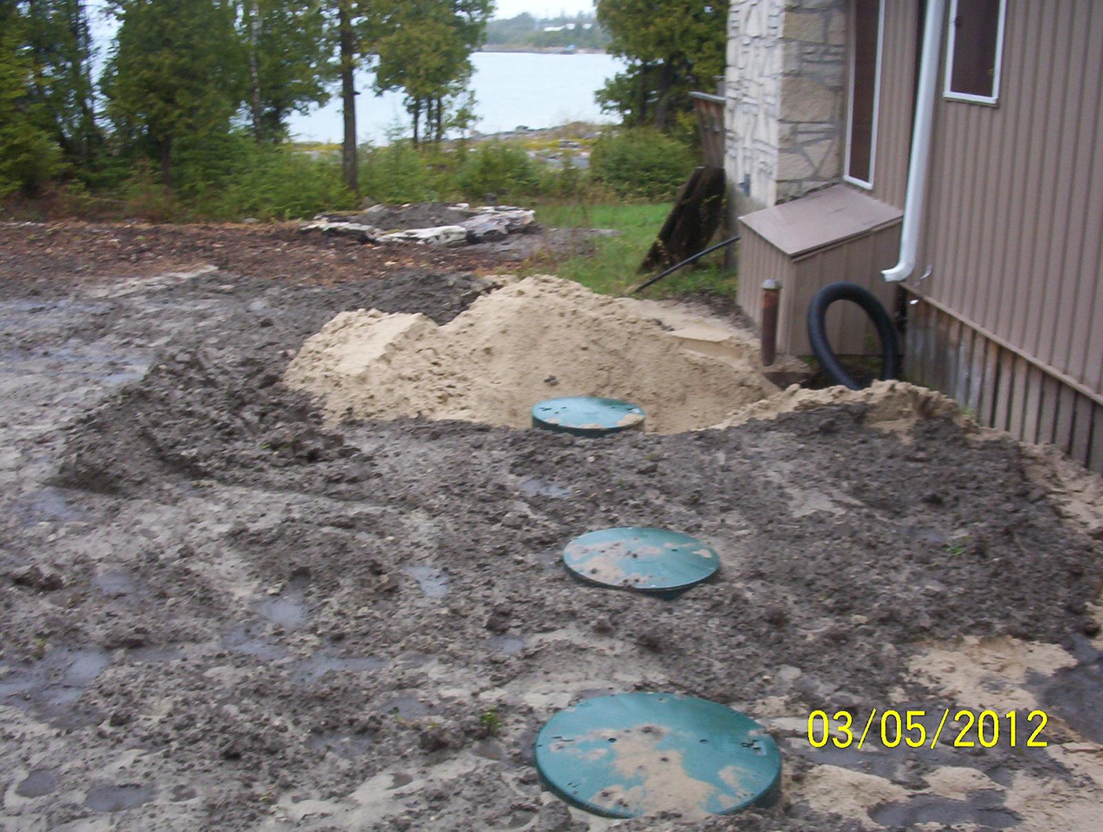 Collins Excavating Septic System Construction