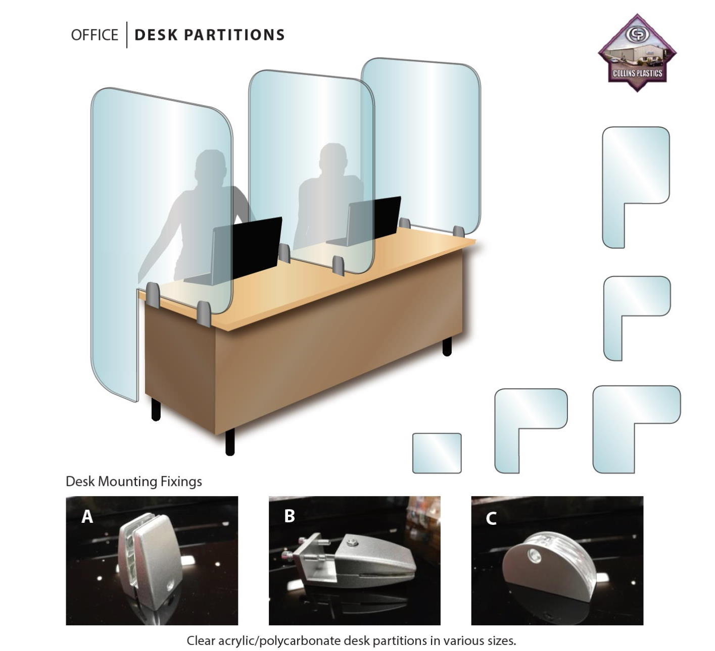 Flat Pack Office Desk Partitions Collins Plastics Ltd