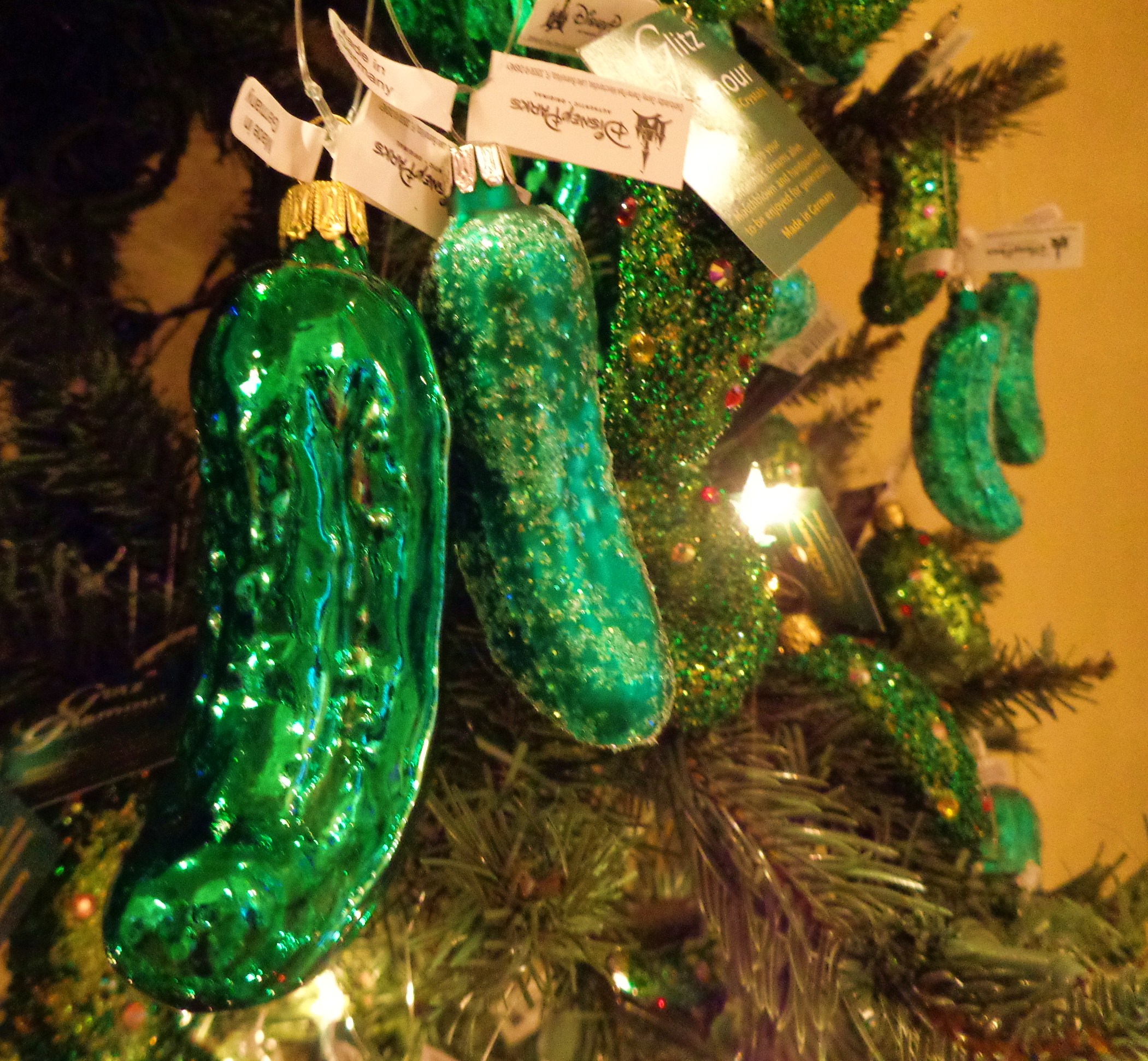 Buying Christmas Tree Pickles at Epcot Germany Our Magical Disney Moments