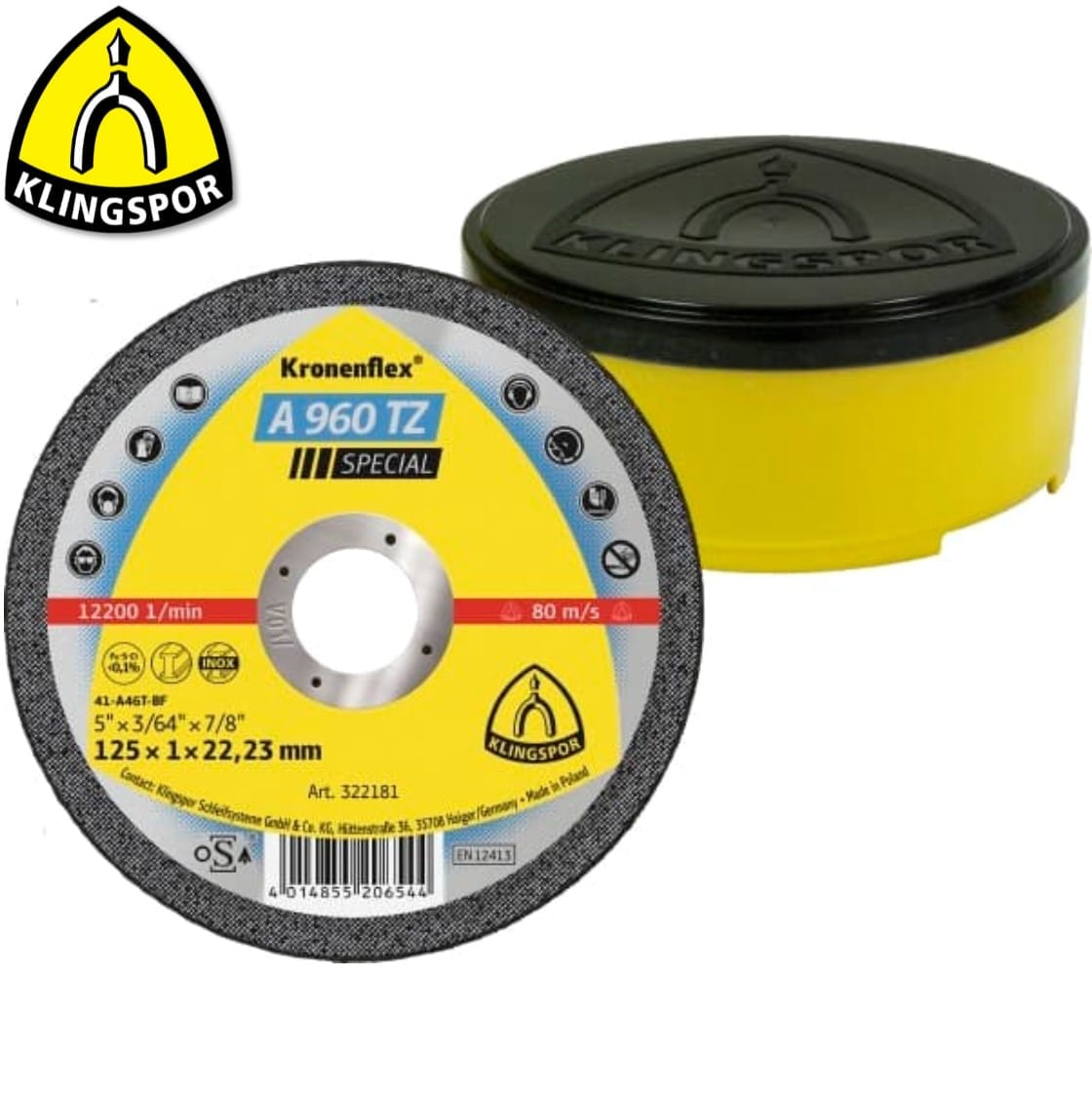 326432 Klingspor Kronenflex Large Cut Off Wheels A 960 TZ Special for