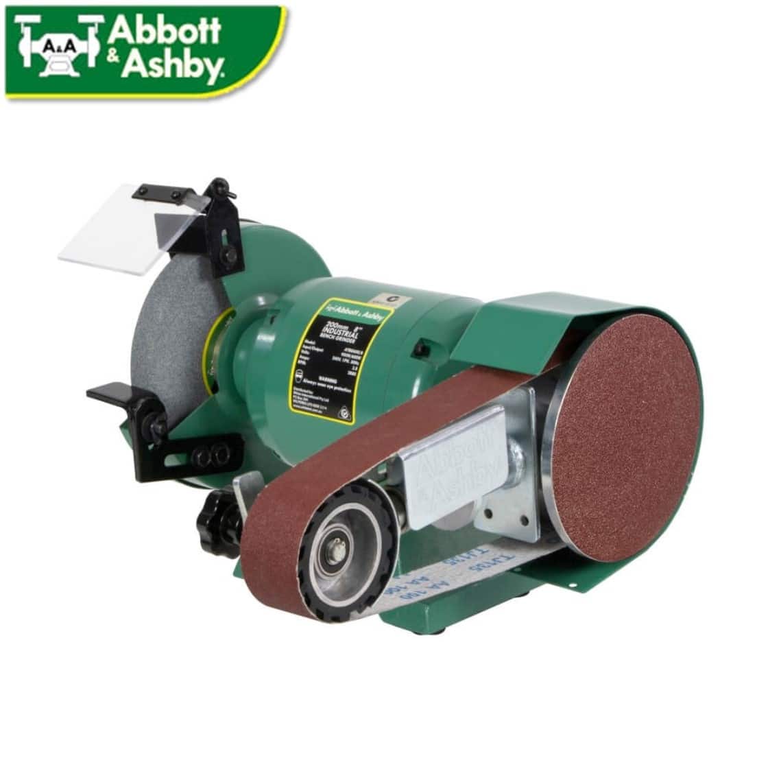 AA362W8 Abbott & Ashby 200mm/8″ Industrial Grinder with Linishing