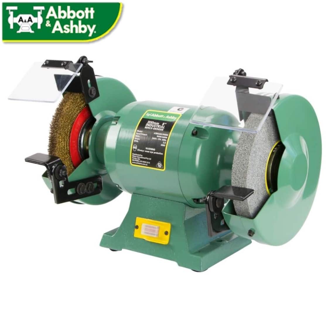 ATBG600/8WBM Abbott & Ashby 200mm/8″ Industrial Bench Grinder with Wire