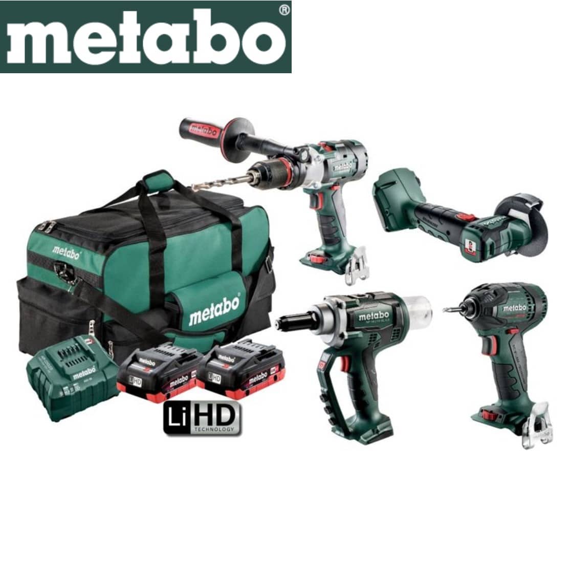 BL4LB2HD4.0CG Metabo Combo Kit 4 Pce Hammer Drill / Impact Driver