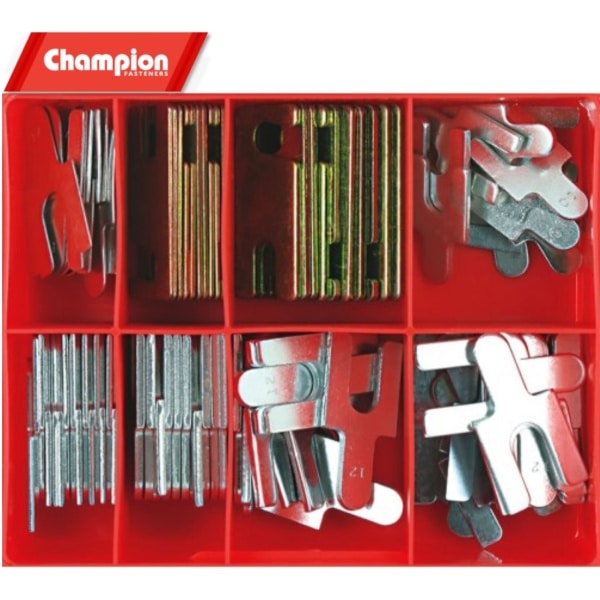 CA107 Champion Fasteners Metric Multifit Front Alignment Shim Assortment Kit Collins Tools