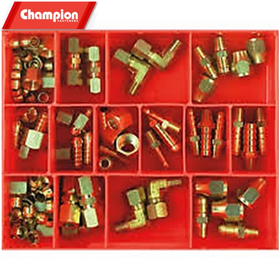 CA134 Champion Fasteners Brass Adaptor Fittings Assortment Kit Collins Tools & Welding