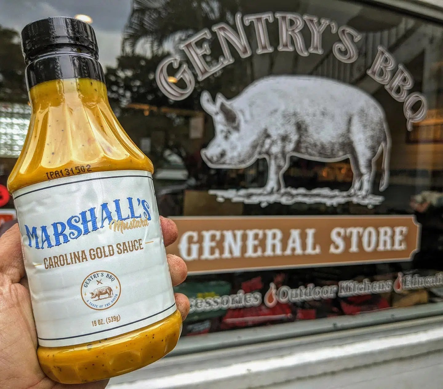 Gentry’s BBQ Marshall’s Mustard Carolina Gold Sauce Collinsville BBQ