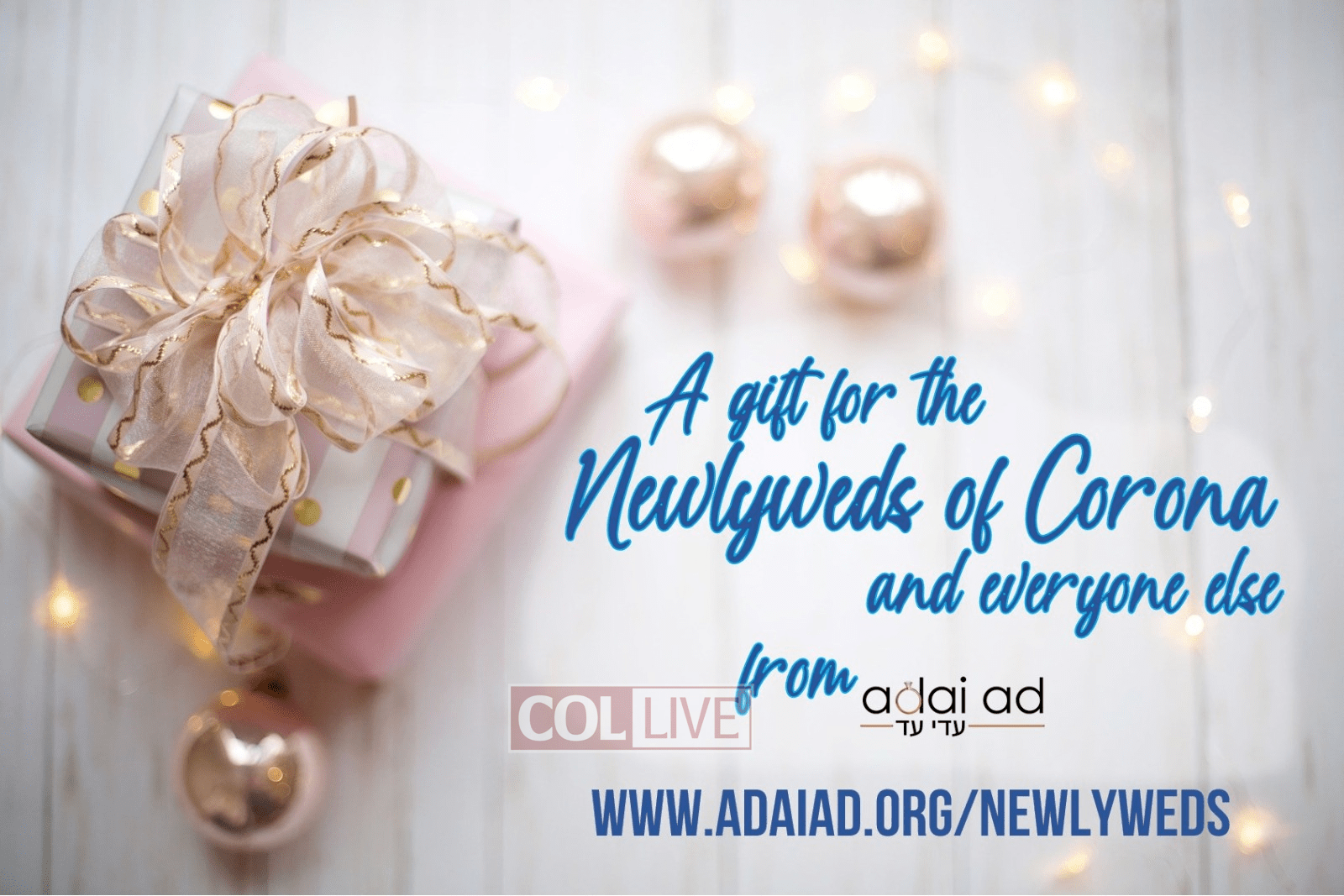 A Gift For The Newlyweds of Corona Times