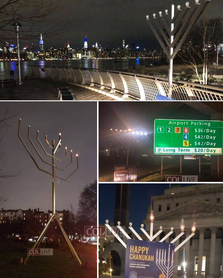 Lubavitch Youth Menorahs Spread the Light in NYC