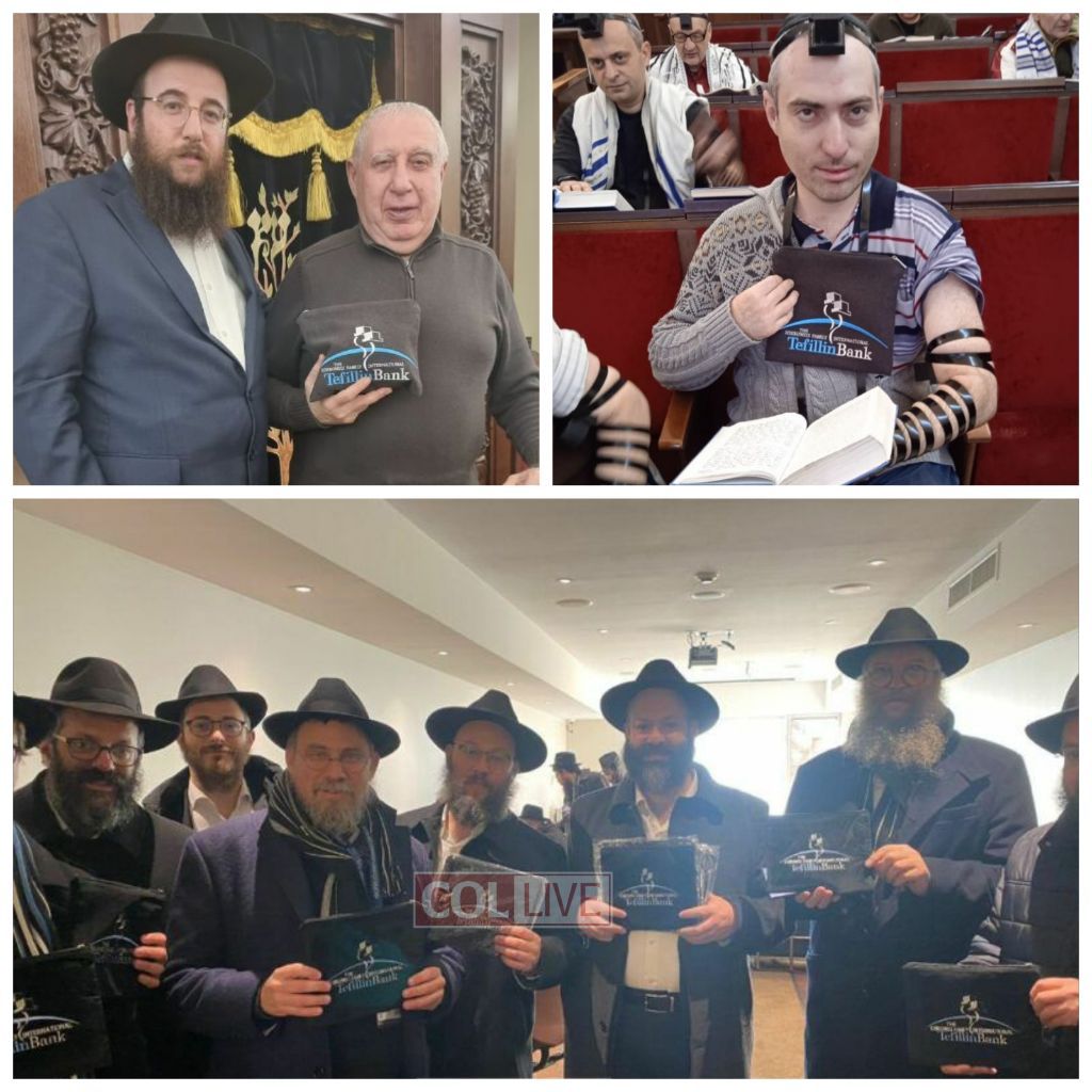 Rabbis ‘Armed’ with 120 Free Tefillin Return to War Torn Ukraine